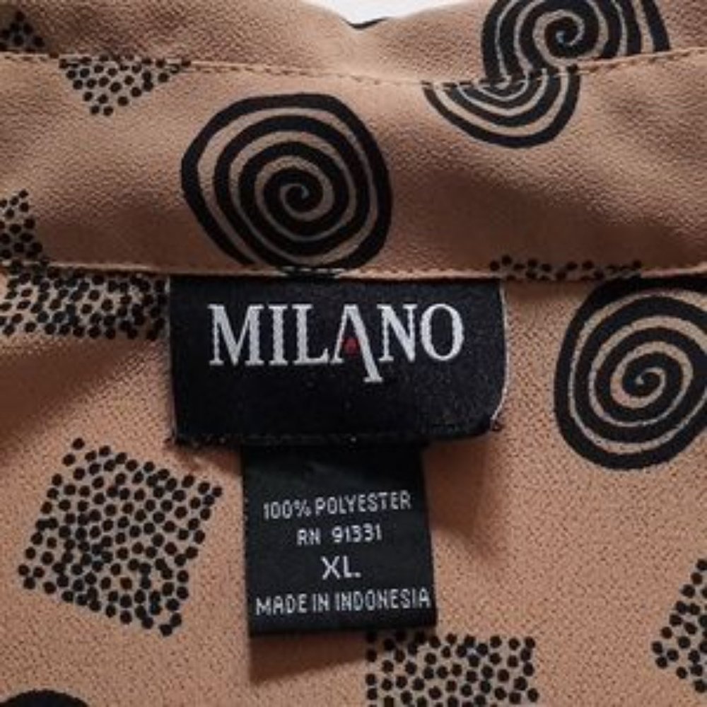 Milano Vintage Career Blouse - Size (XL) - Beige/Black - Picture 5 of 5